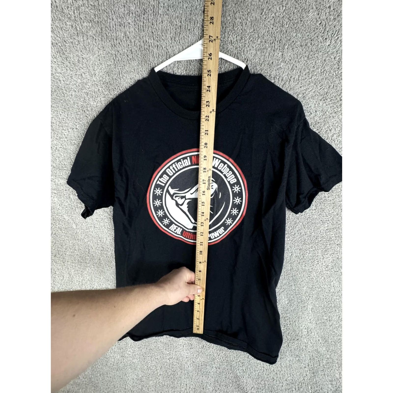 Vintage VINTAGE Official Ninja Webpage Shirt Mens Small Black Graphic Print 2000s Real Ultimate Power Mens Small Size US S / EU 44-46 / 1 - 7 Thumbnail