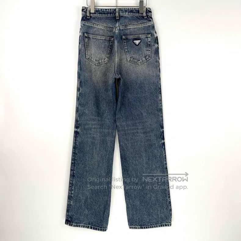 Prada Prada Blue washed triangle jeans Size US 28 / EU 44 - 4 Thumbnail