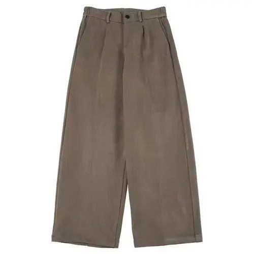 Japanese Brand 20AW Indigo Union Japan Light Khaki Flannel Pants Size US 32 / EU 48 - 2 Thumbnail