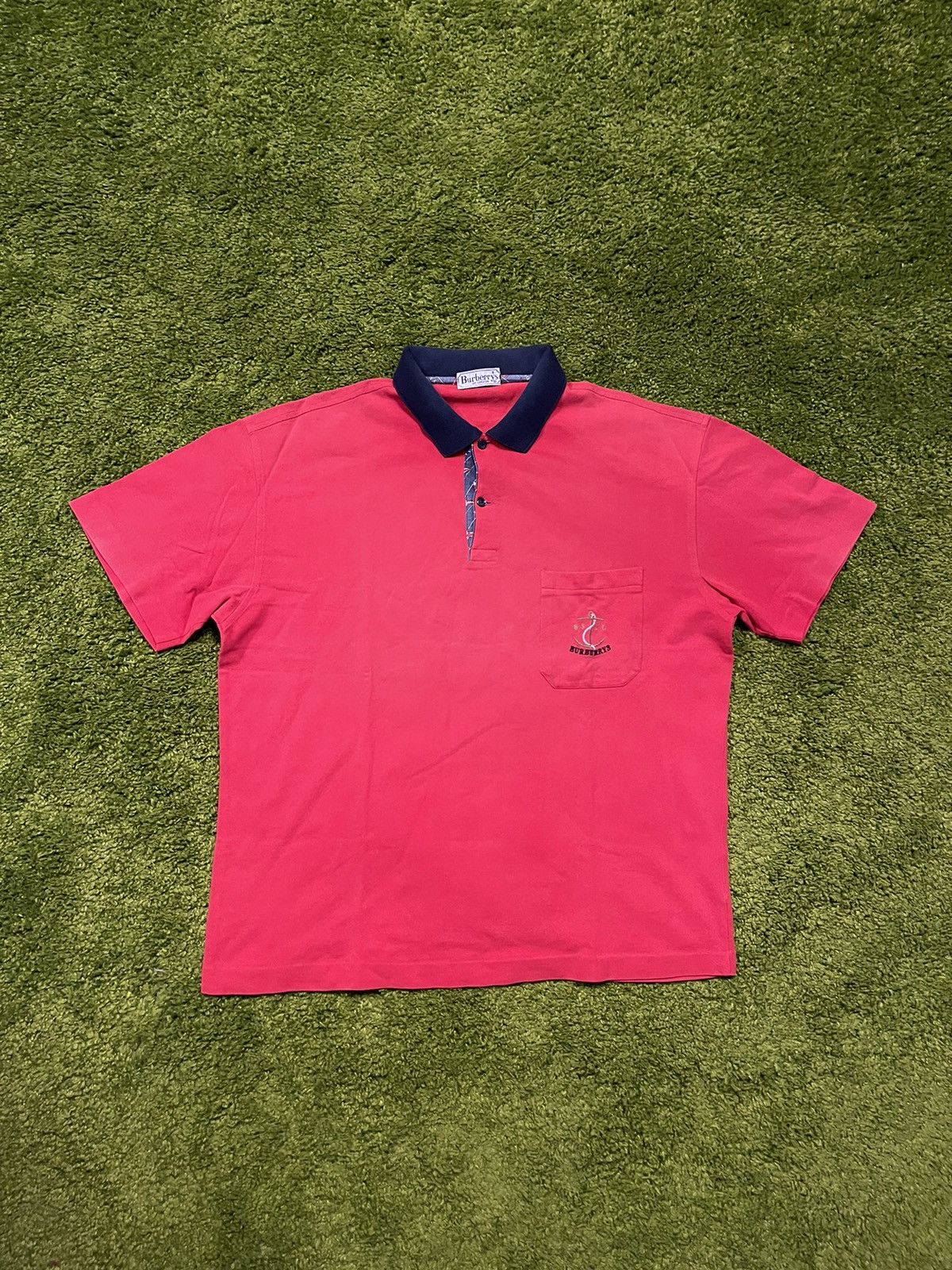 Burberry × Designer × Vintage Burberry’s 90s vintage polo t-shirt Size US M / EU 48-50 / 2 - 1 Thumbnail