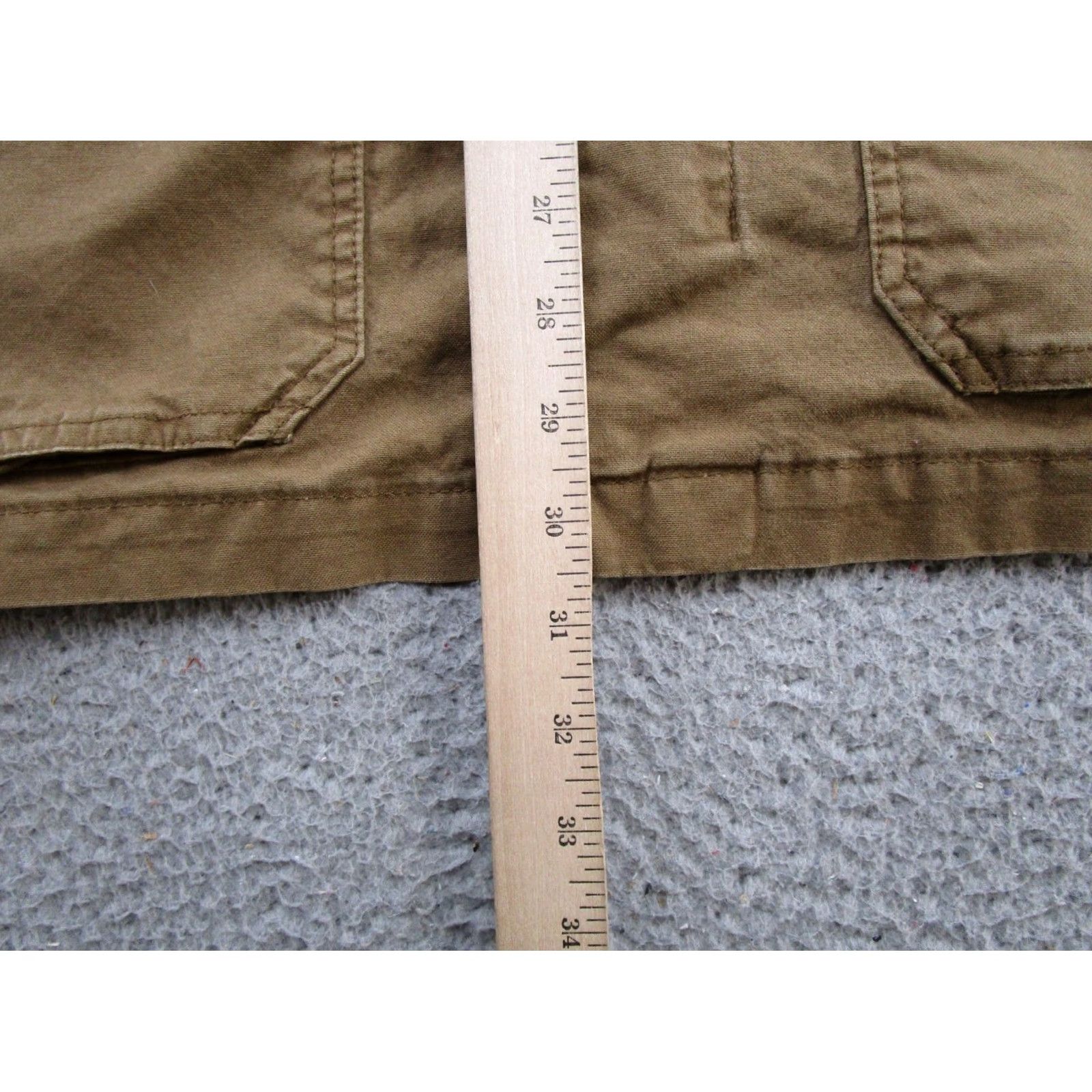 Old Navy Old Navy Mens Full Zip Packable Hood Canvas Jacket Mens SZ L Utility Army Heavy Jacket Mens L Beige Army Size US L / EU 52-54 / 3 - 6 Thumbnail