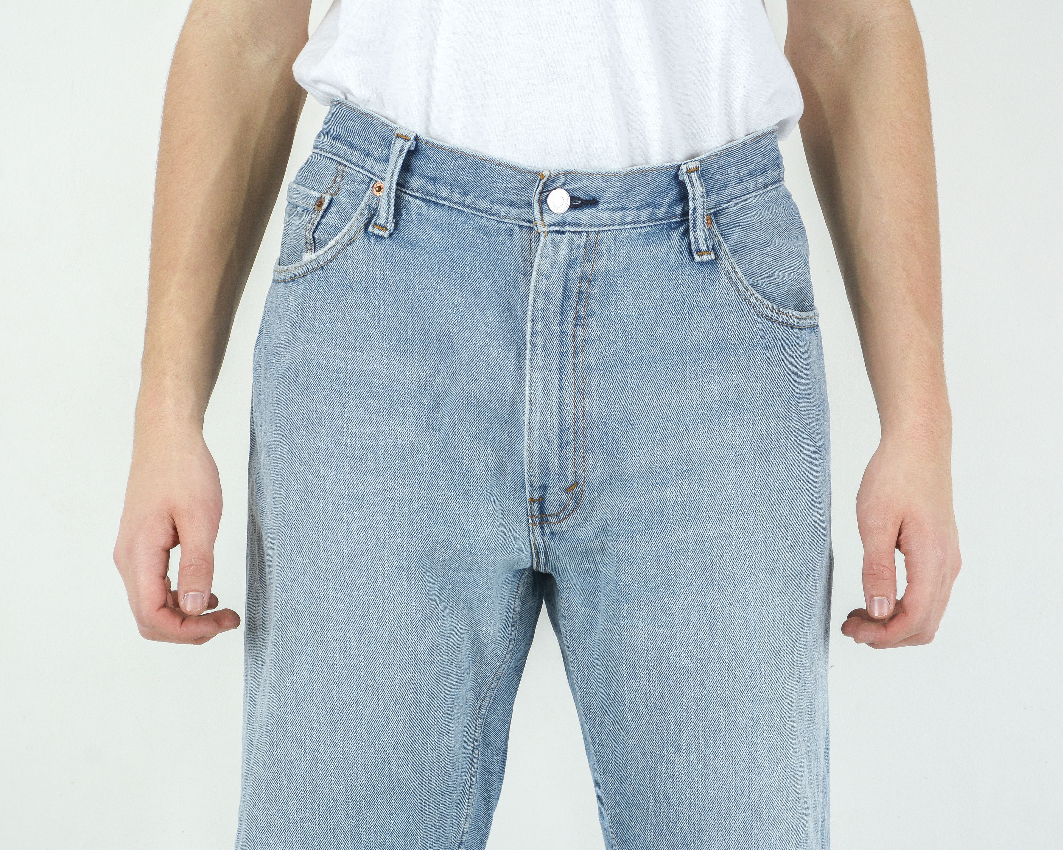 Levi's 505 W38 L34 Regular Straight Leg Jeans Denim Pants Trousers Size US 38 / EU 54 - 3 Thumbnail