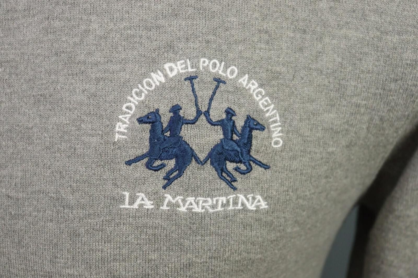 La Martina La Martina Gray Knitted Crew Neck Sweatshirt Size L Size US L / EU 52-54 / 3 - 4 Thumbnail