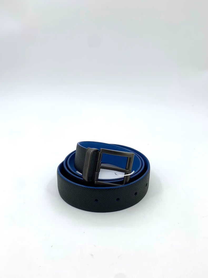 Prada Blue leather double-sided belt 2501-Nextarrow
