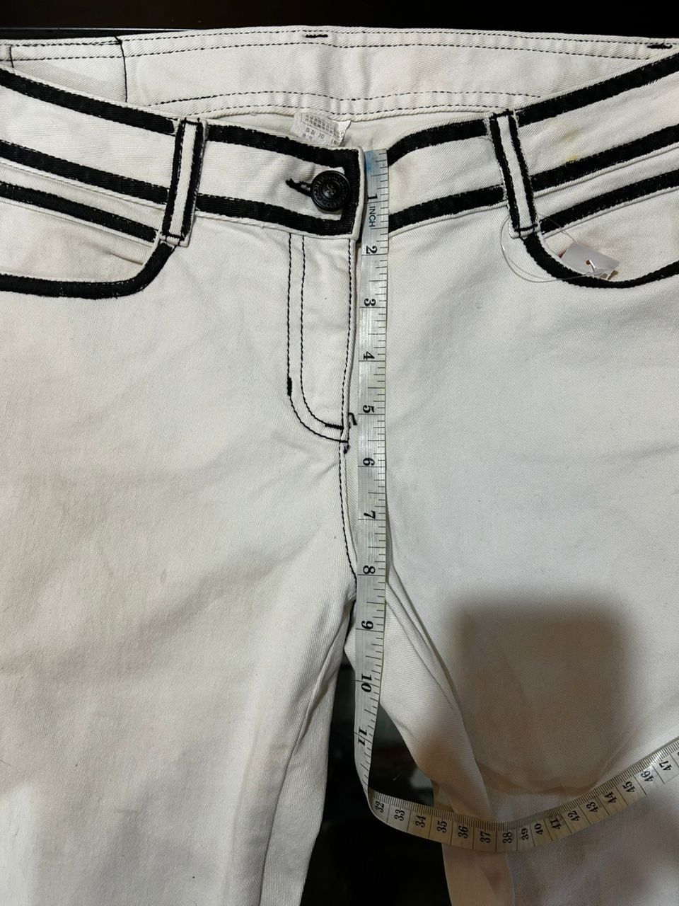 Jean Charles De Castelbajac Castelbajac white denim pant Size 30" / US 8 / IT 44 - 9 Thumbnail