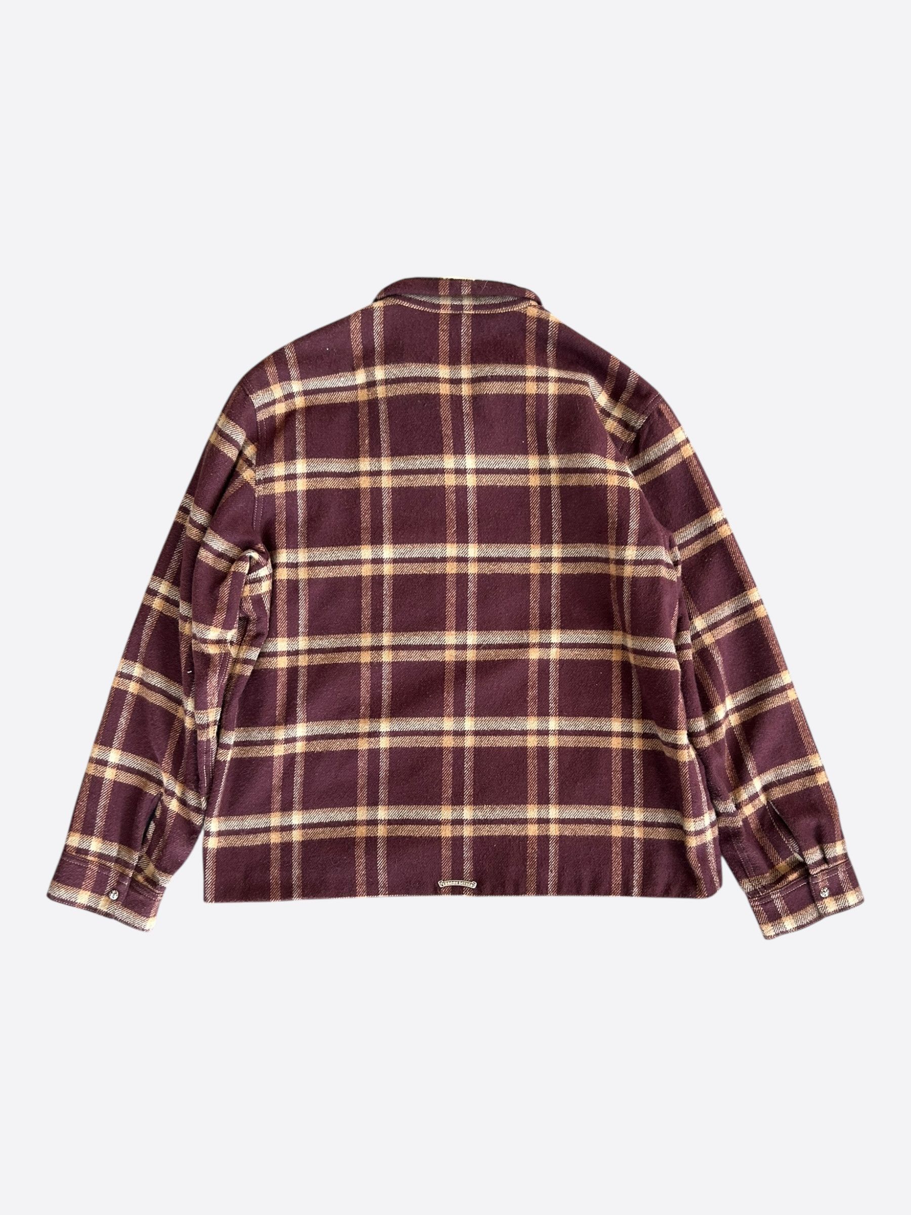 Chrome Hearts Chrome Hearts Red & Beige Plaid Sherpa Jacket Size US XL / EU 56 / 4 - 2 Thumbnail