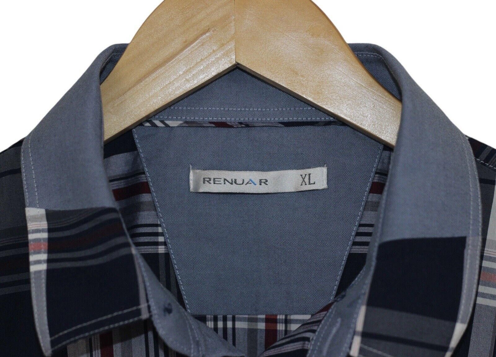 Renuar Renuar Button Up Short Sleeve Plaid Shirt Size XL Size US XL / EU 56 / 4 - 2 Thumbnail