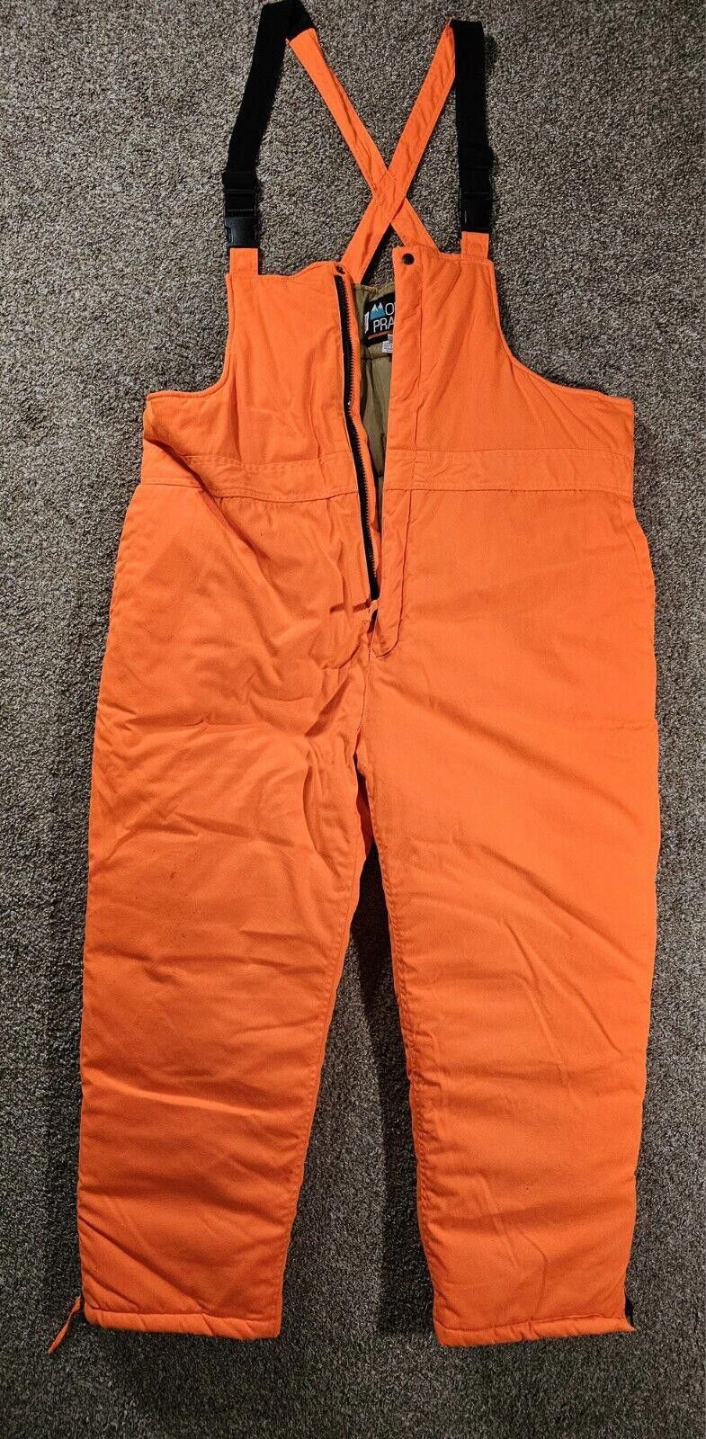 Designer Insulated Bib Overalls 3X Blaze Orange Hunt Mount'n Prairie Size ONE SIZE - 1 Thumbnail