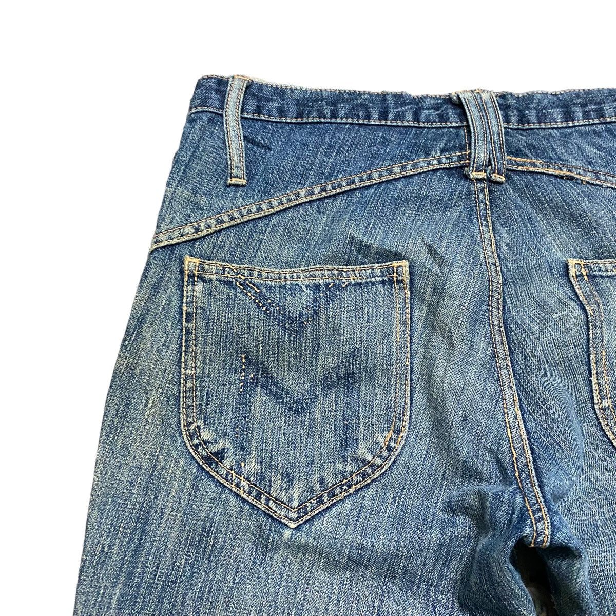 Morgan Homme Vintage Morgan Homme Distressed Denim Flare Jeans Size US 30 / EU 46 - 11 Thumbnail