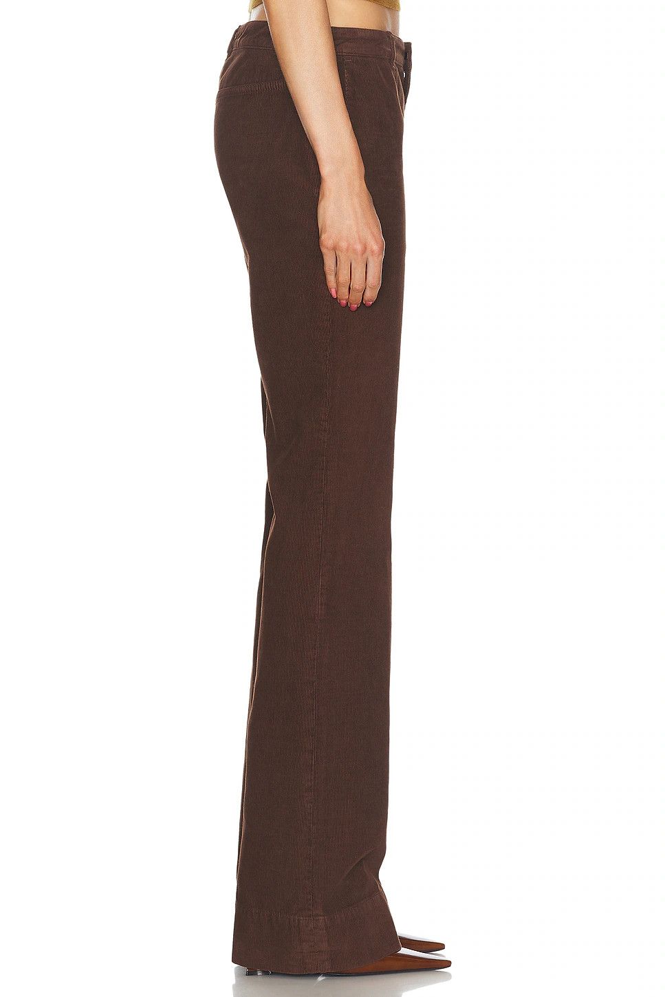 Saint Laurent Paris o1bcso1str1125 Bootcut Pants In Corduroy in Chocolate Brown Size 26" / US 2 / IT 38 - 3 Thumbnail