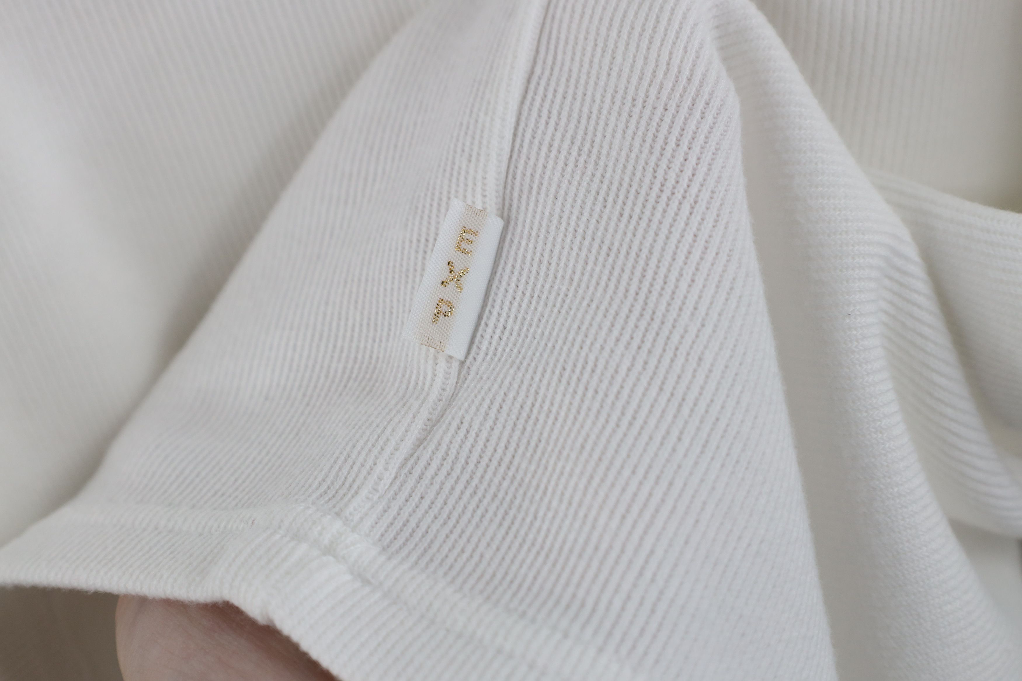 Express × Vintage Vintage 90s Express Cotton Ribbed Knit 3/4 Sleeve T-Shirt Size XL / US 12-14 / IT 48-50 - 4 Thumbnail