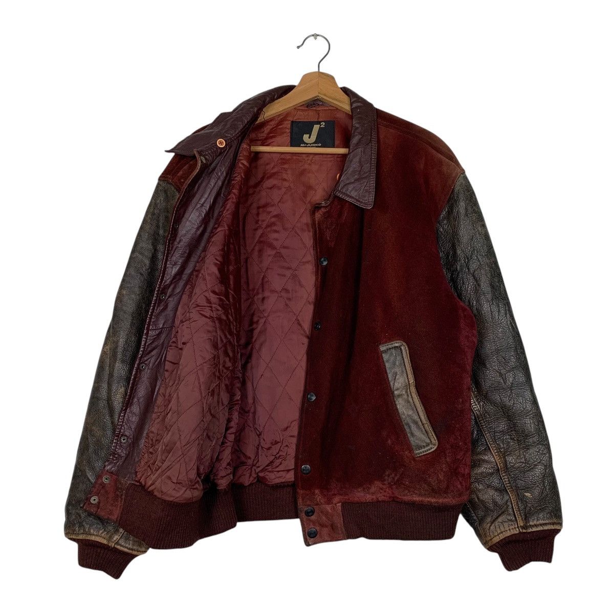 Mr. Junko Mr Junko Bog Logo Leather Varsity Jacket Size US M / EU 48-50 / 2 - 9 Thumbnail