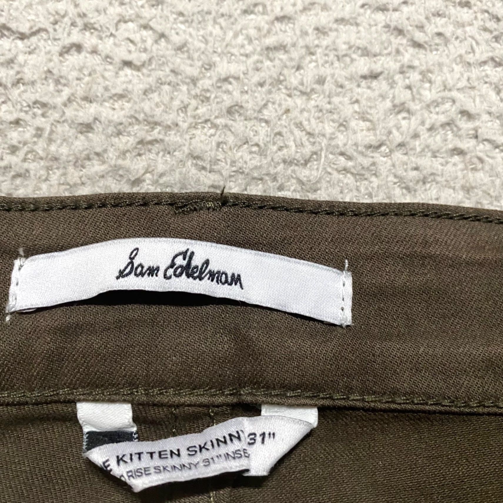 Sam Edelman Sam Edelman Jeans Womens Regular Size 16 Brown Mid Rise Skinny 30 Inseam 5-Pocket Design Size 38" / US 16 / IT 52 - 3 Thumbnail