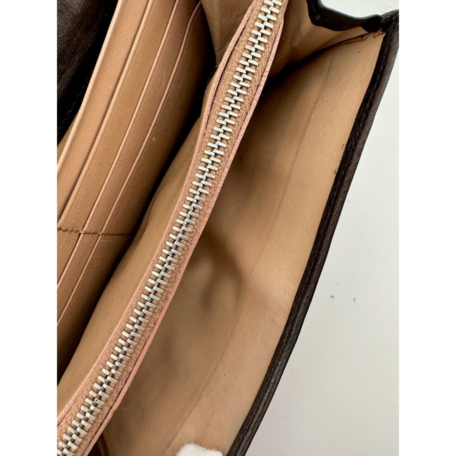 Prada Prada Metallic Brown Wave Leather Flap Continental Wallet Size ONE SIZE - 13 Thumbnail