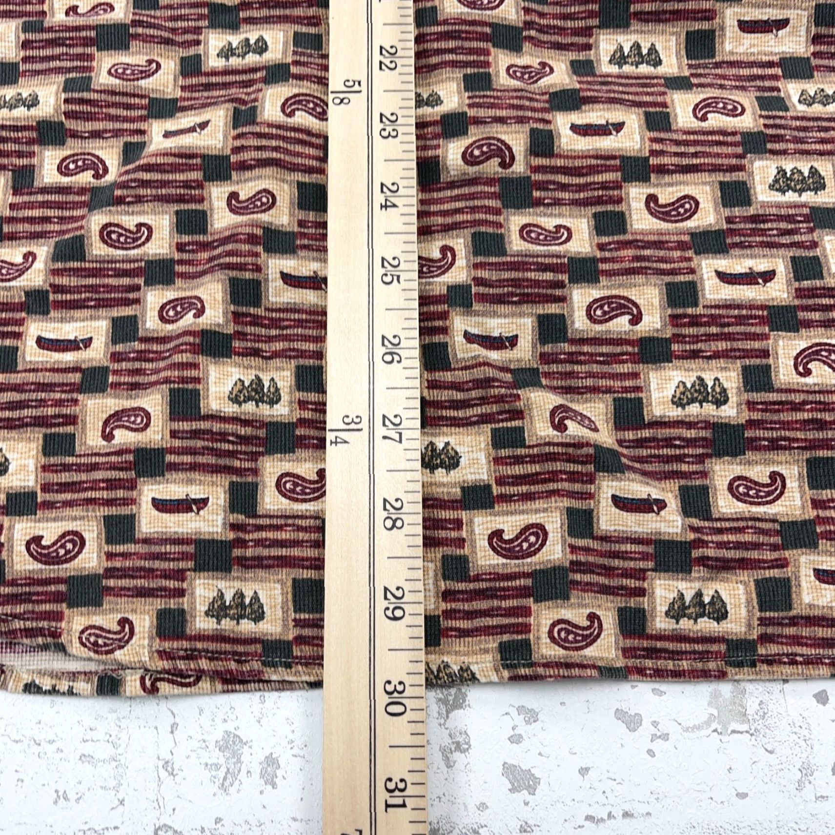 Chaps VINTAGE Chaps Shirt Men XL Button-Up Collared Cotton Red Geometric Western Cowboy Modern Preppy 90s Y2K Mens Size US XL / EU 56 / 4 - 7 Thumbnail