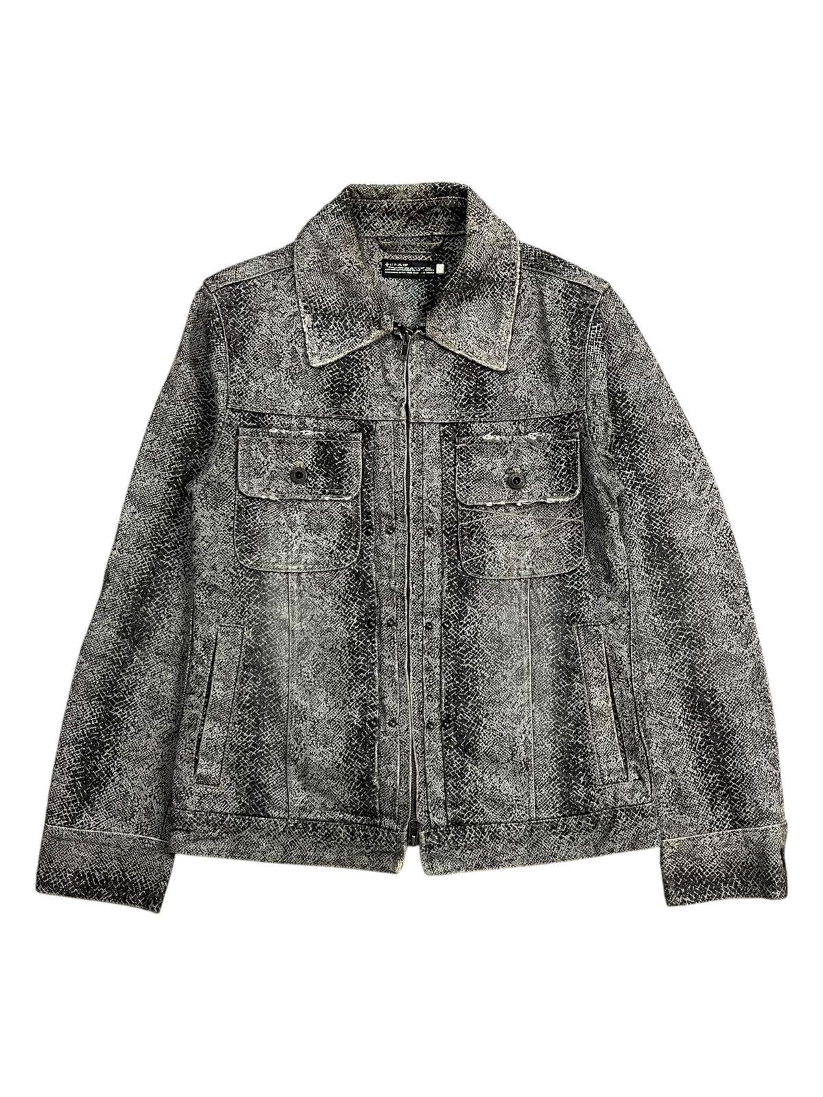 1990s L7 Real Hip - Cyber Reptilian Denim Jacket