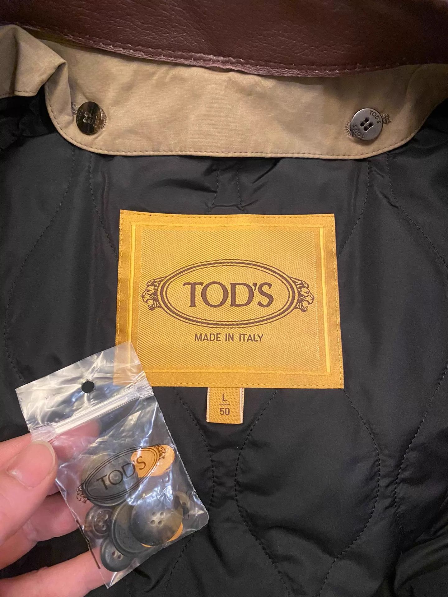 Tod's Tods Italian British Style Leather-Paneled Windbreaker L Size US M / EU 48-50 / 2 - 8 Thumbnail