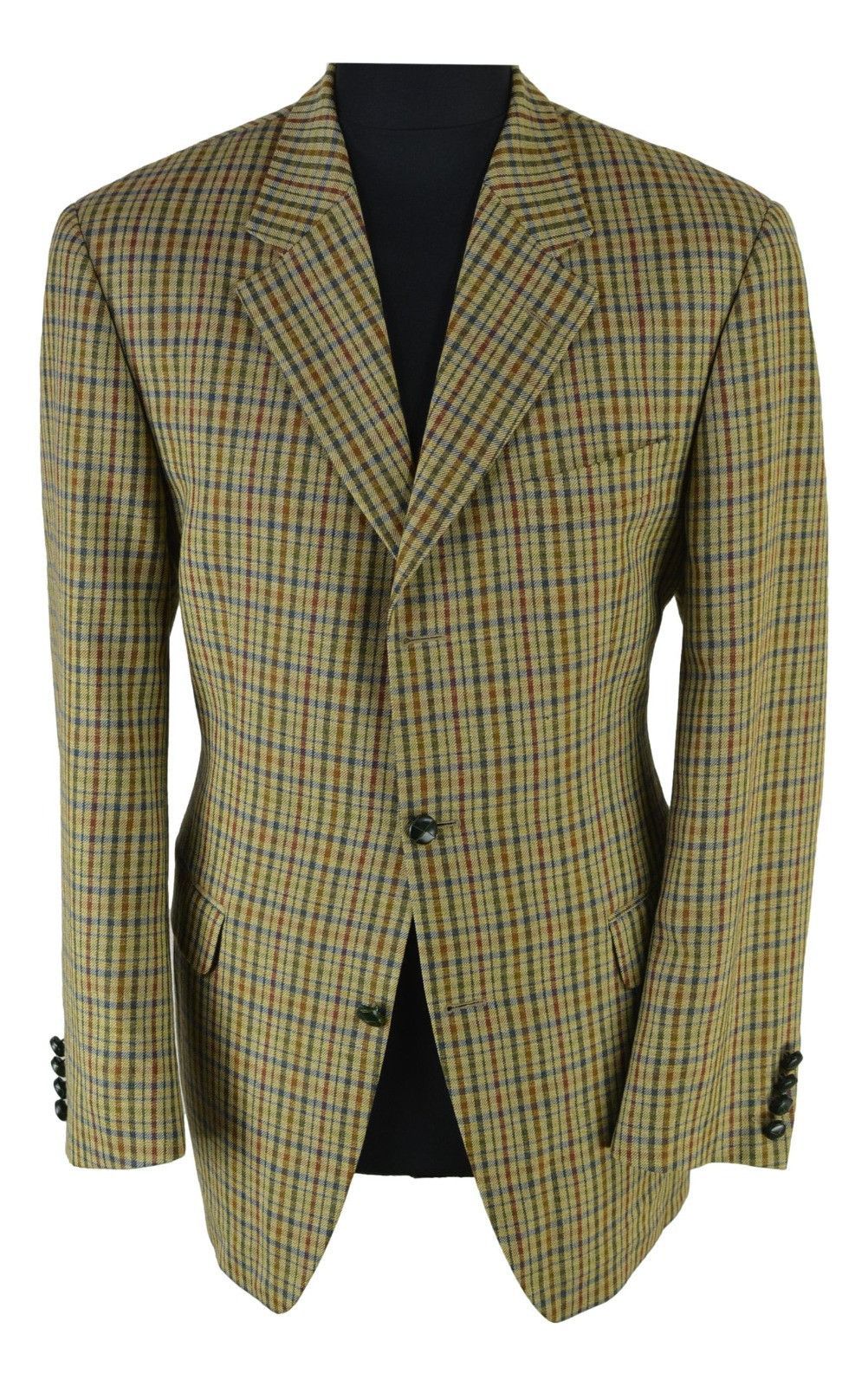 Vintage Charles Robertson Plaid Men's Blazer Size 50 DE 40R UK Size 40R - 1 Thumbnail