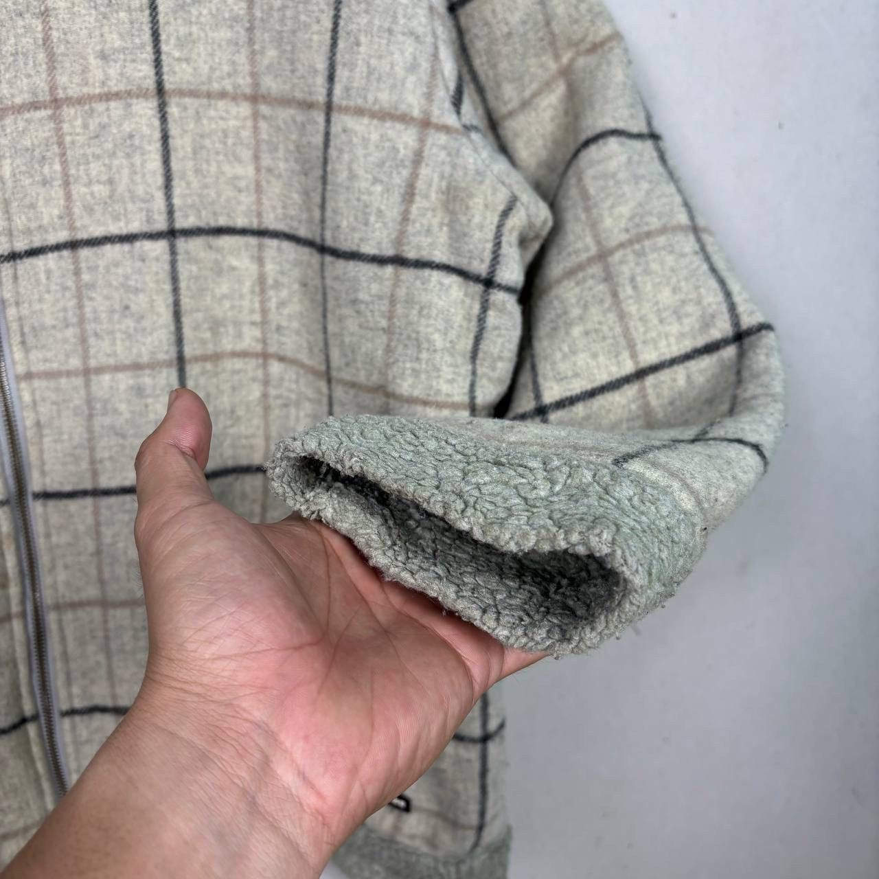 Body Glove × Vintage Vintage 90s Body Glove Wool Checkered Full Zipper Jacket Size US L / EU 52-54 / 3 - 7 Thumbnail