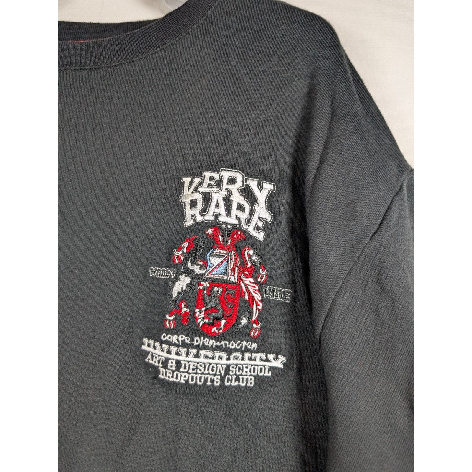 Unknown London Art School Dropouts Club Crewneck Black Rare Size L USED Size US L / EU 52-54 / 3 - 3 Thumbnail