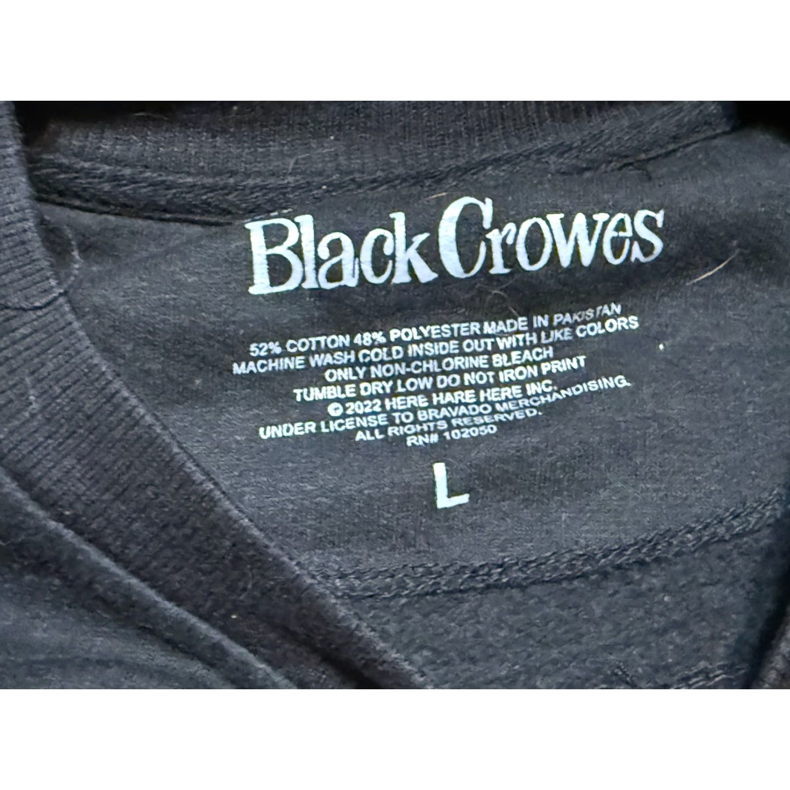 Vintage VINTAGE Black Crowes Sweater Womens Large Black Purple Orange Crewneck The Black Crows Ladies Sweater Pullover Crew Neck Casual Fall Spring Summer Size L / US 10 / IT 46 - 6 Thumbnail
