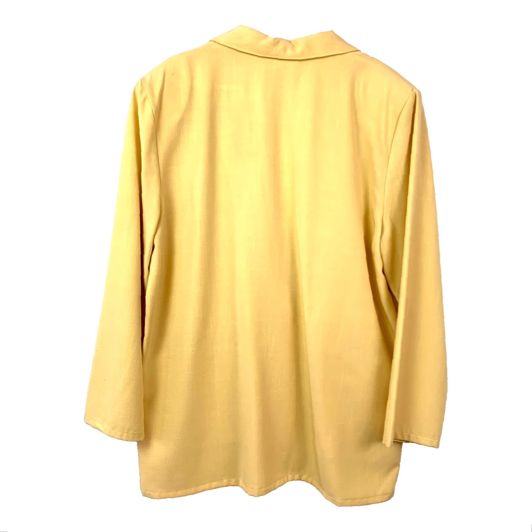 Vintage VINTAGE Bobbie Brooks Yellow Jacket Blazer One Button Womens Large Size L / US 10 / IT 46 - 6 Thumbnail