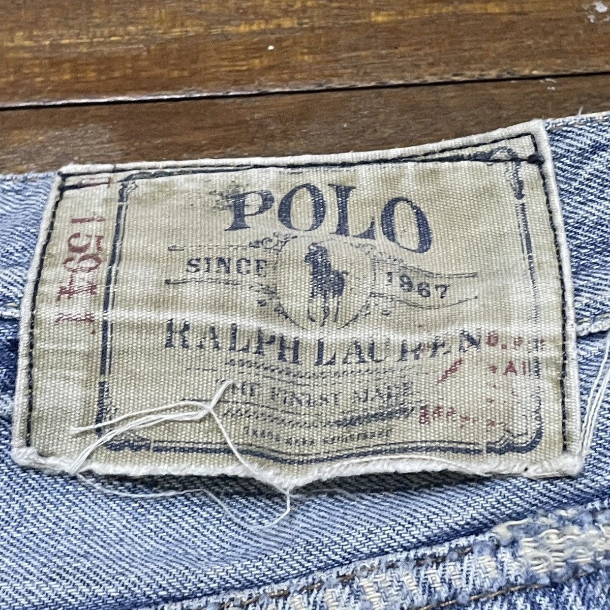 Polo Ralph Lauren Very Rare Vintage Polo Ralph Lauren Sashiko Boro Jeans 1990s Size US 31 - 9 Thumbnail