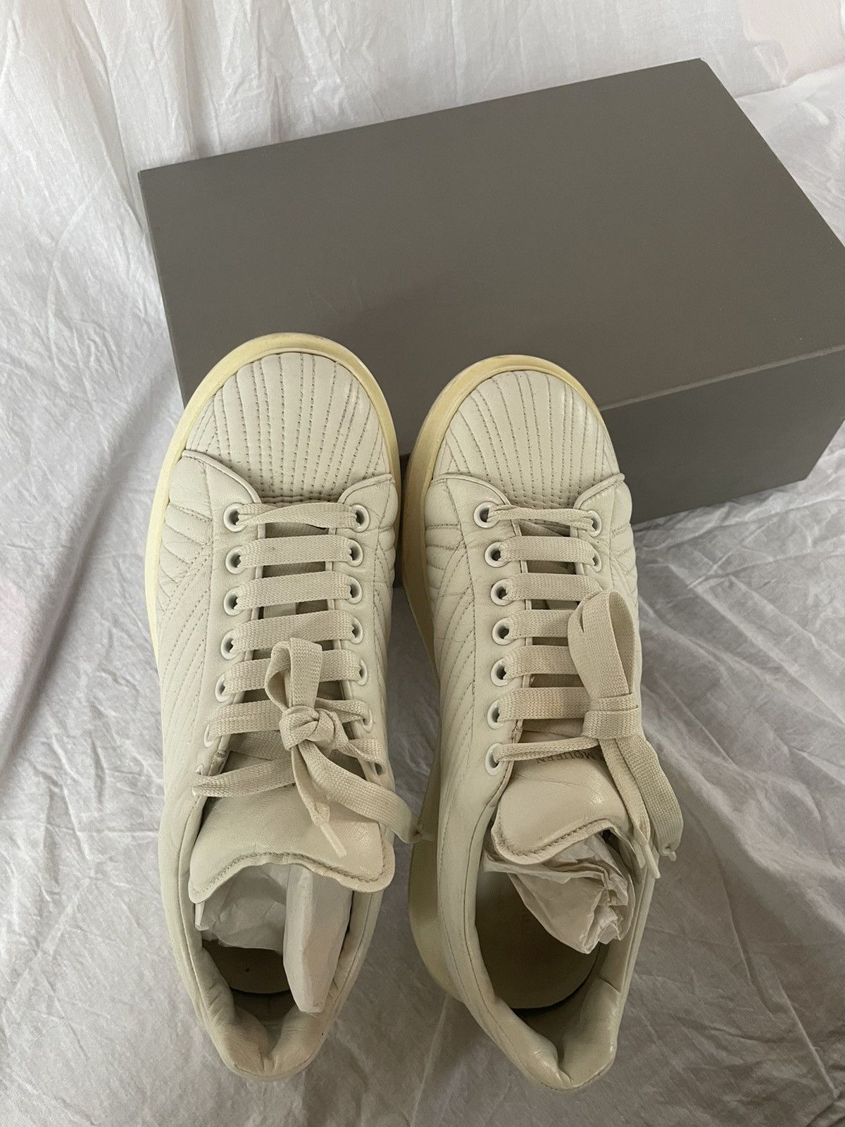 Alexander McQueen Pelle S Gomma Quilt Stitch Size US 8 / EU 41 - 7 Thumbnail