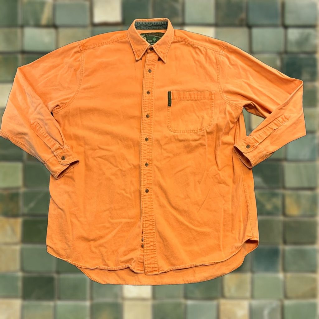 Abercrombie & Fitch VINTAGE Abercrombie Fitch Ranger Shirt Men's Northeast Regional Trail M Orange Button-Up Shirt Mens M Orange Retro/Northeast Gallery Size US M / EU 48-50 / 2 - 1 Thumbnail