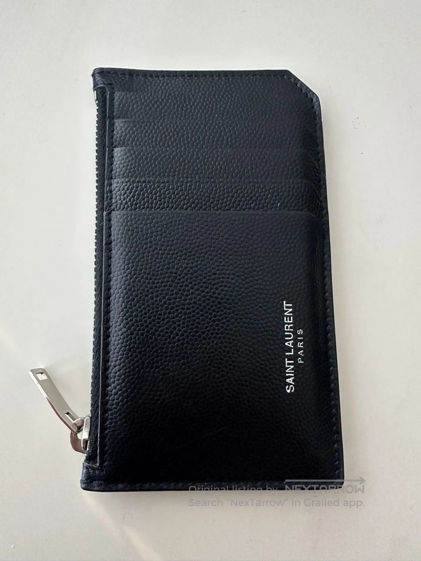 Saint Laurent Paris Saint Laurent Leather Card Holder Wallet. Size ONE SIZE - 3 Thumbnail