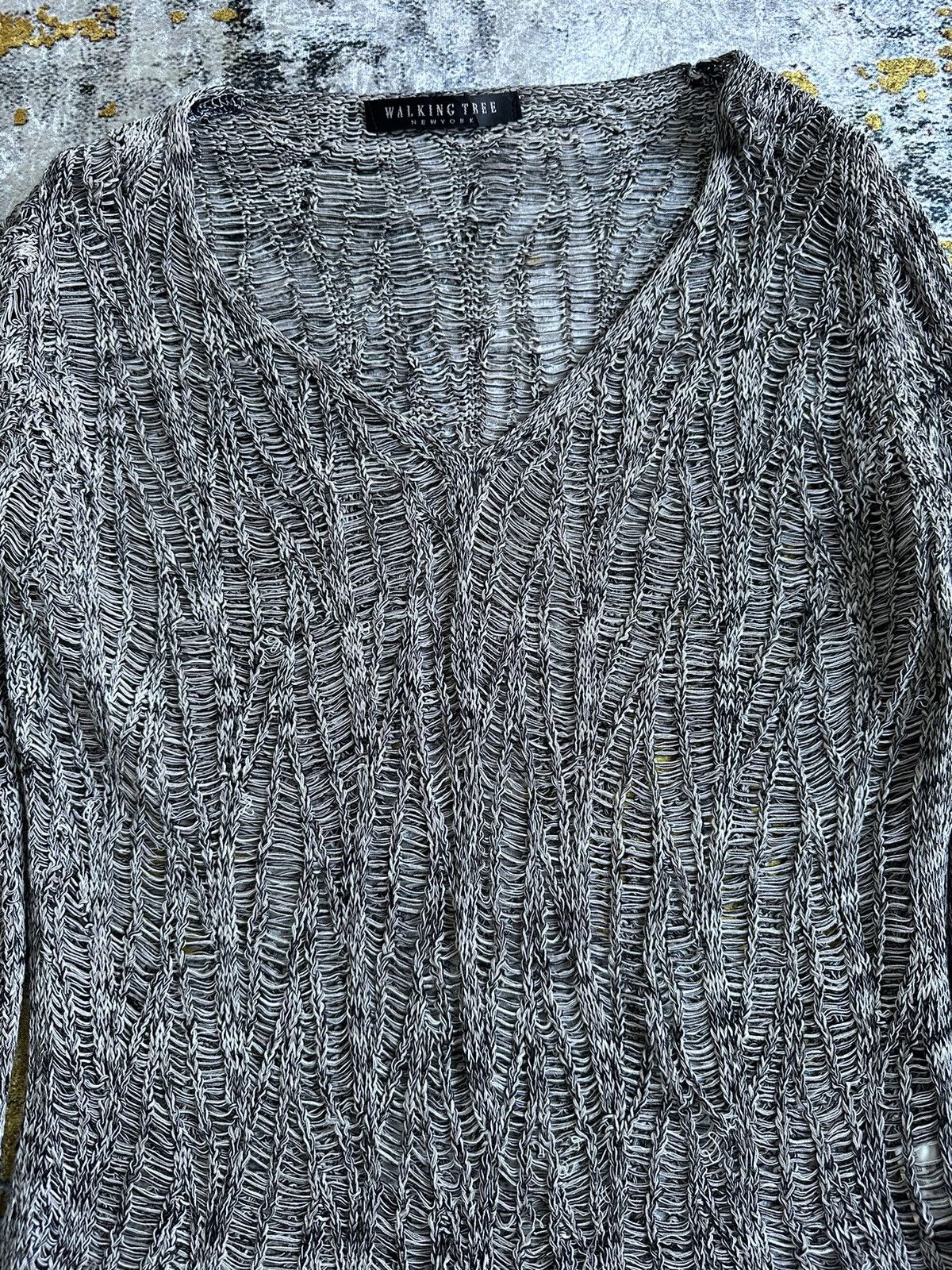 Homespun Knitwear JAPANESE WALKING TREE GRUNGE MESH KNIT JPG STYLE Size XS / US 0-2 / IT 36-38 - 3 Thumbnail