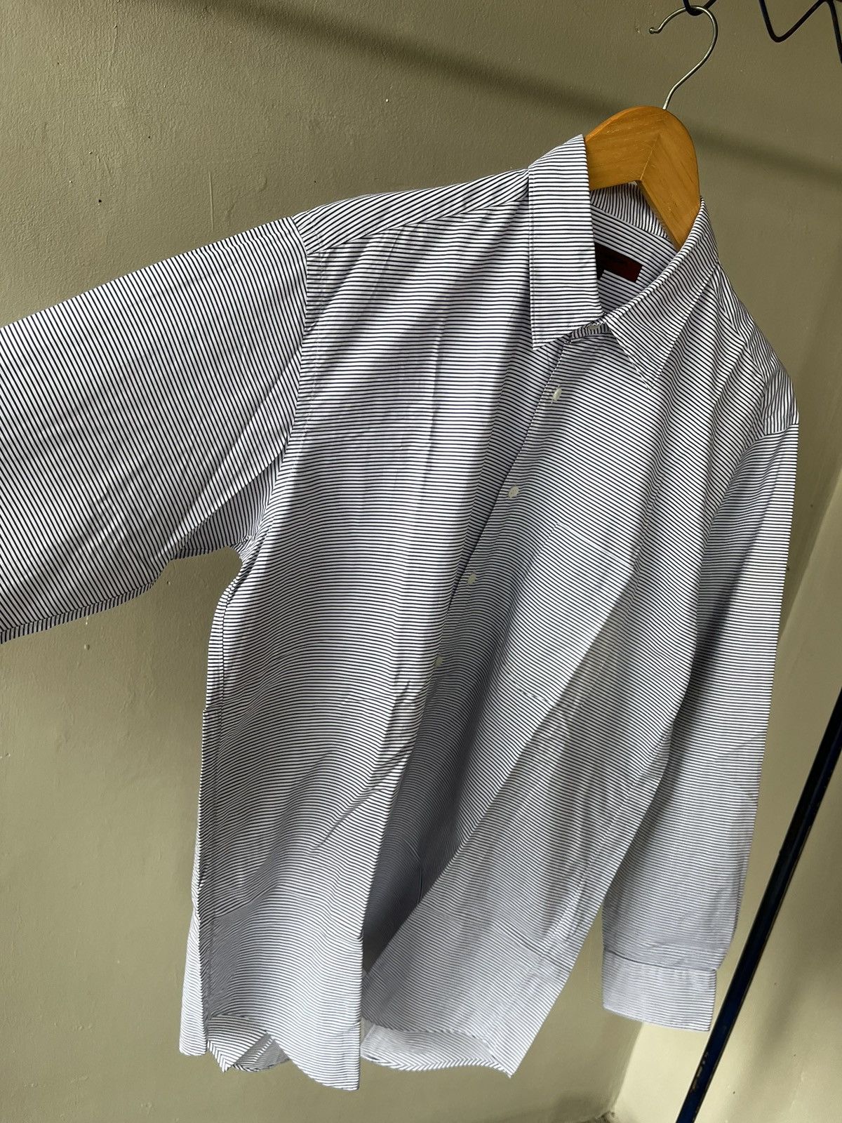 Comme des Garcons × Comme des Garcons Homme AD2003 Comme des Garcons Homme Deux Stripe Shirt Size US XL / EU 56 / 4 - 3 Thumbnail