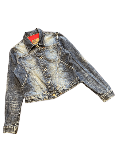 Diesel Vintage Diesel Distressed Denim Jacket Size S / US 4 / IT 40 - 1 Thumbnail