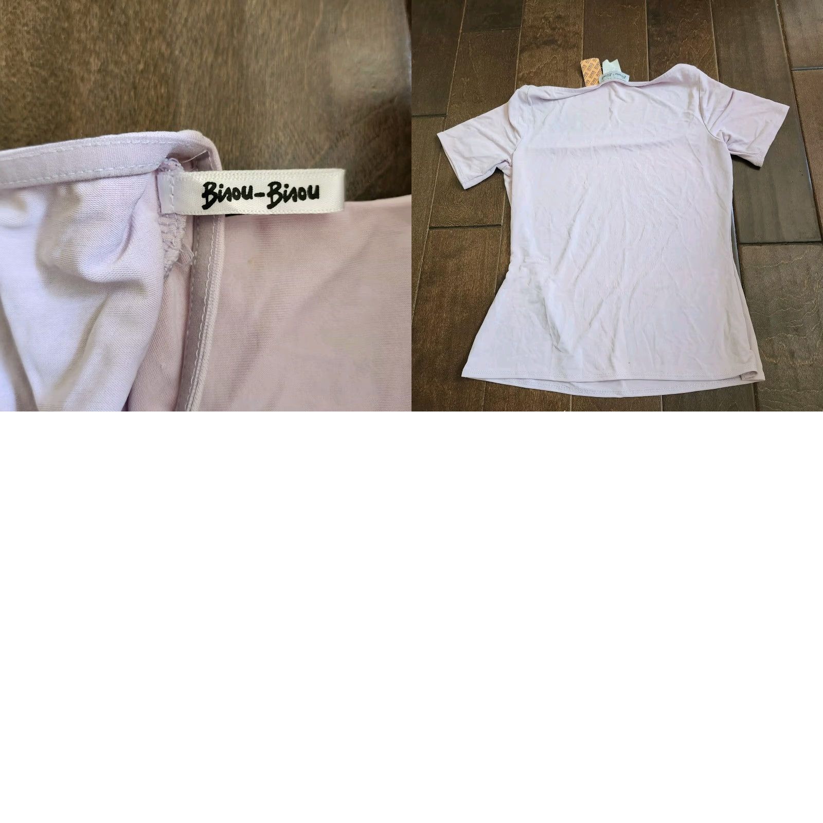 Vintage Bisou Bisou Blouse Top - Size M - Pink - Juniors - Short Sleeve - Pullover - NWT - Acetate Spandex - Solid - Casual Party Business - Girls/Teens Size M / US 6-8 / IT 42-44 - 10 Thumbnail