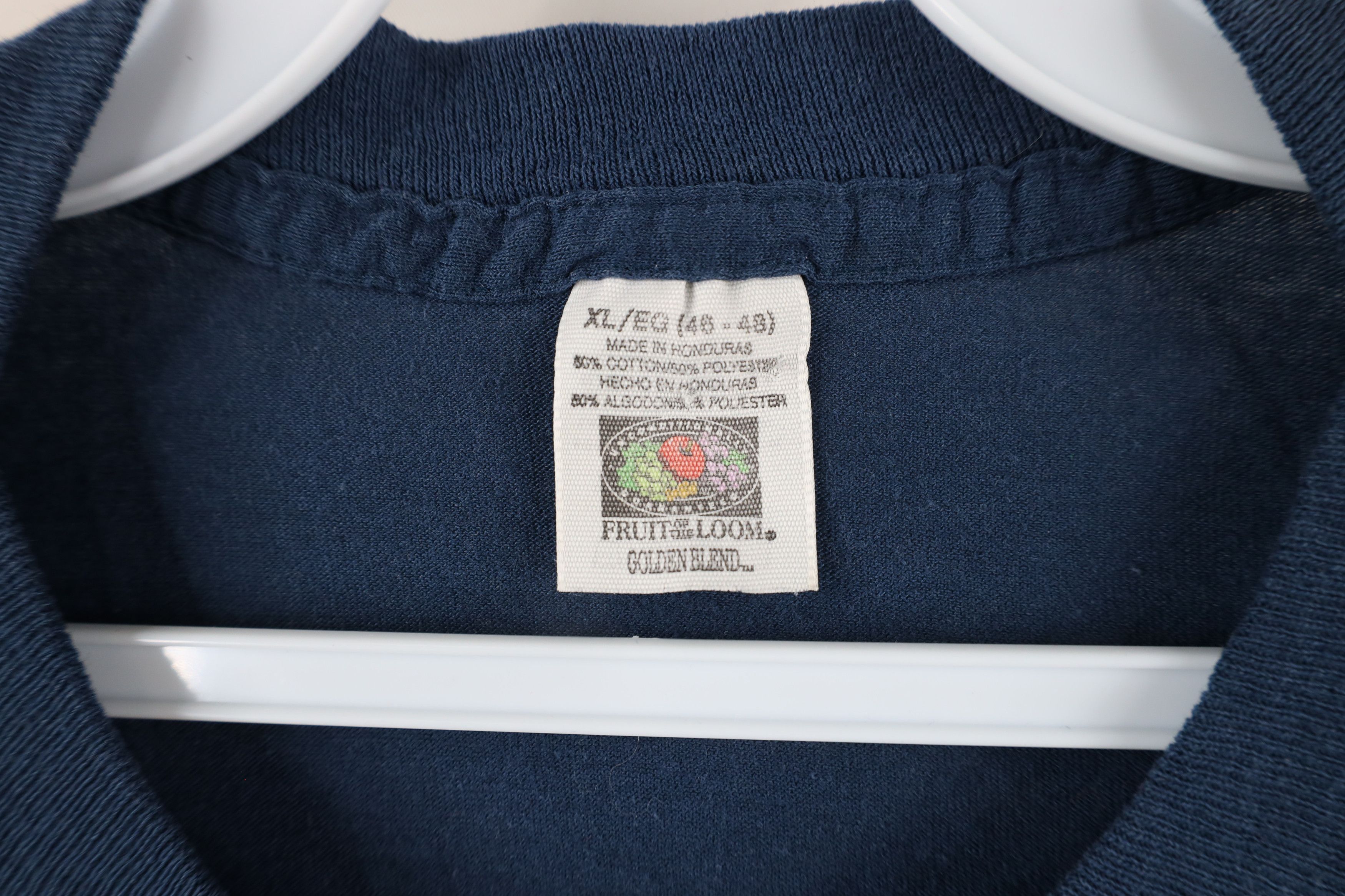 Vintage Vintage 90s Streetwear Short Sleeve Pocket T-Shirt Blue Size US XL / EU 56 / 4 - 5 Thumbnail