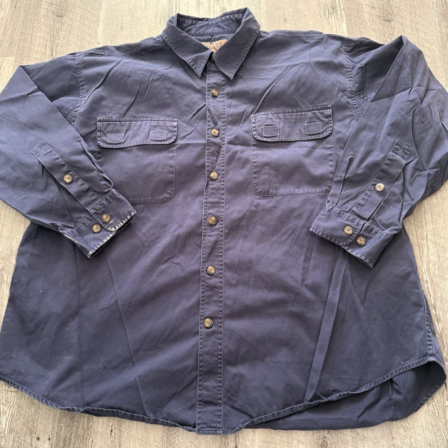 Vintage Duluth Shirt Mens 2XL Blue Long Sleeve Twill Button Up Workwear Cotton Size US XXL / EU 58 / 5 - 5 Thumbnail