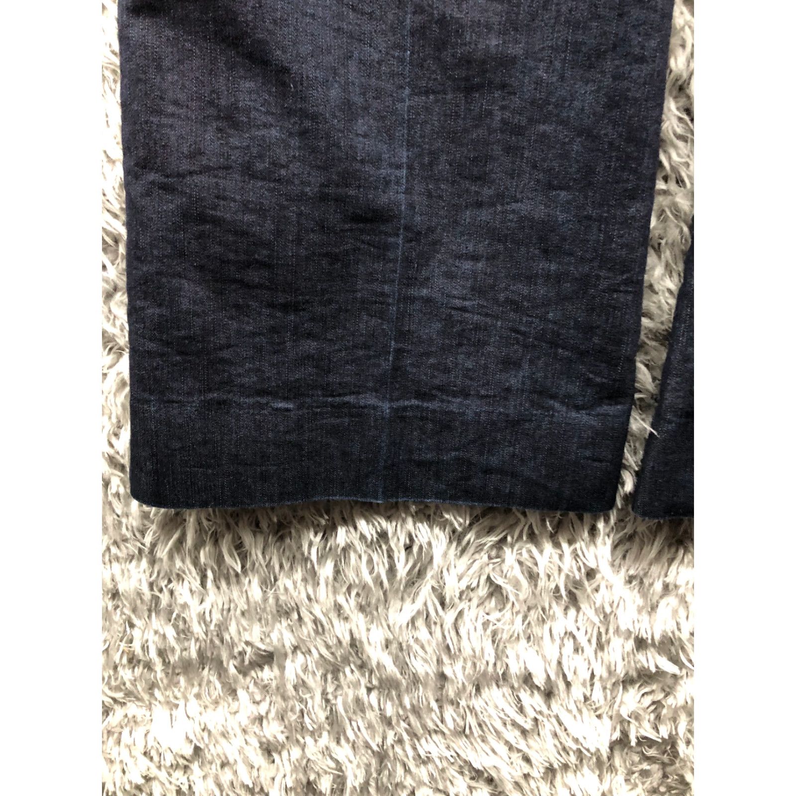 Kenneth Cole Kenneth Cole Reaction Flared Jeans Womens Dark Wash Blue Denim Bell Bottom Size 4 Regular Cotton Denim Pocket Zipper Button Belt Loops 5-Pocket Size 27" / US 4 / IT 40 - 7 Thumbnail