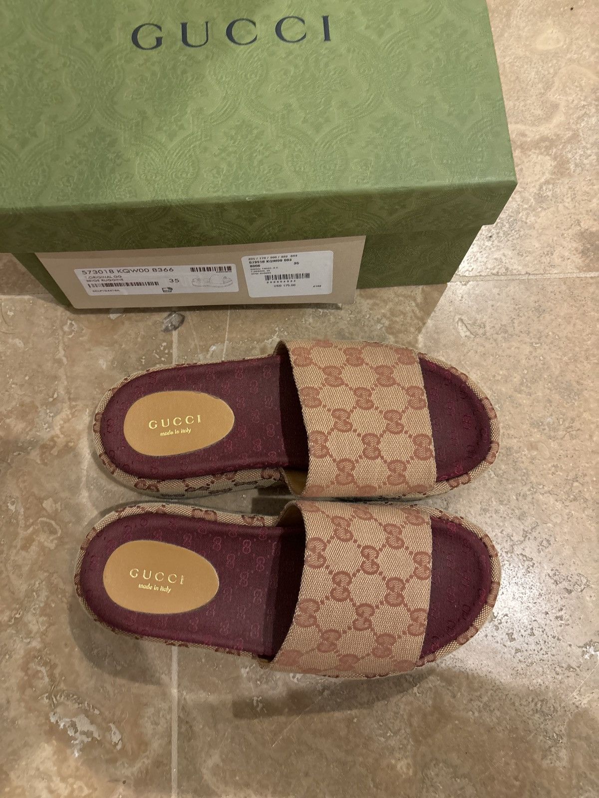 Gucci Gucci GG BEIGE RUGGINE Size US 4 / IT 34 - 2 Thumbnail