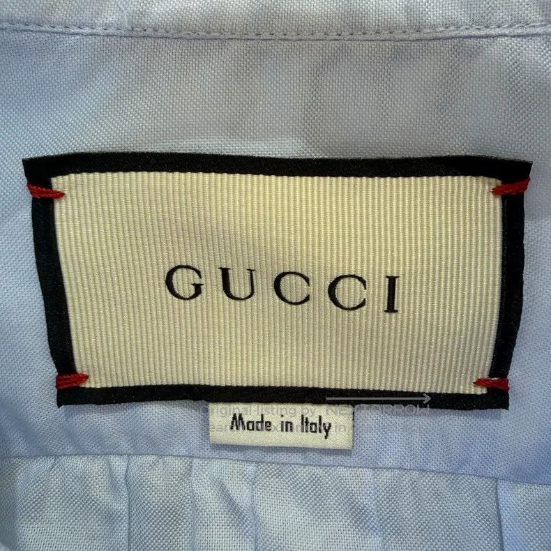Gucci Gucci Co-branded blue lapel long-sleeved shirt Size XS / US 0-2 / IT 36-38 - 4 Thumbnail
