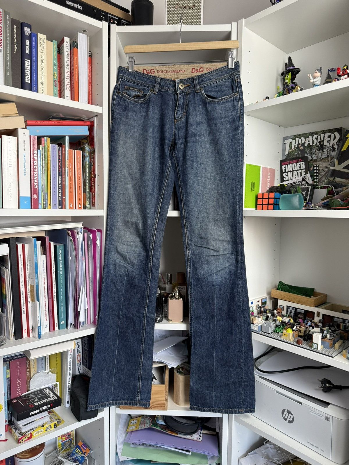 Designer × Dolce & Gabbana Vintage y2k Dolce & Gabbana flared denim pants 26 avantgarde Size 26" / US 2 / IT 38 - 1 Thumbnail