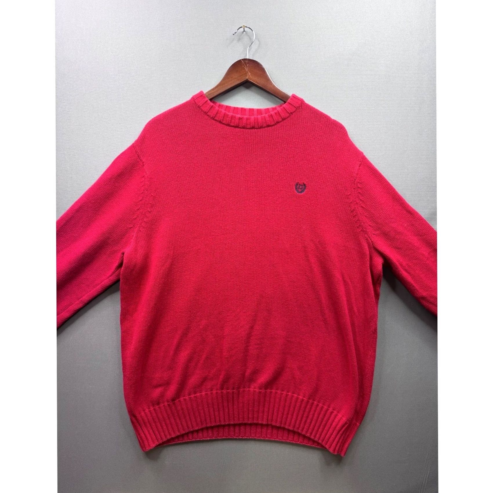 Chaps Chaps Mens Red Crew Neck Long Sleeve Sweater XLT Size US XL / EU 56 / 4 - 2 Thumbnail
