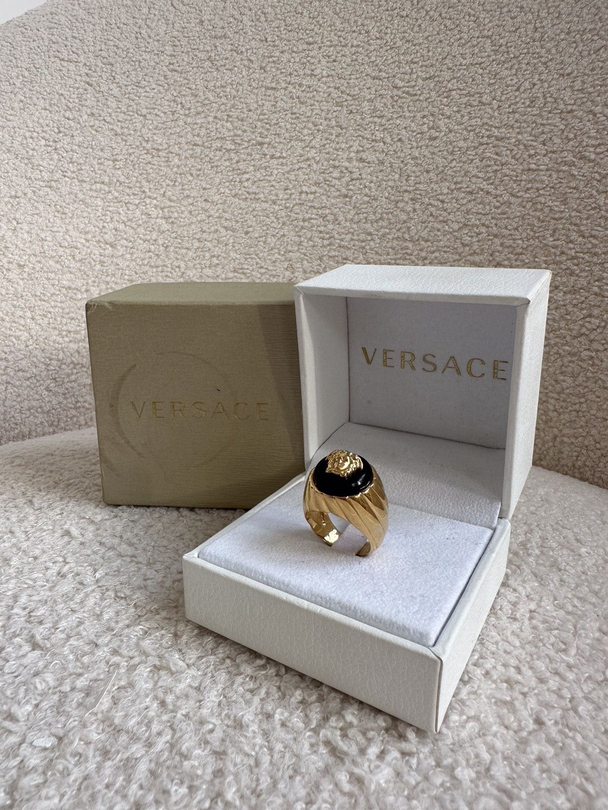Versace Medusa ring signet ring gold luxury