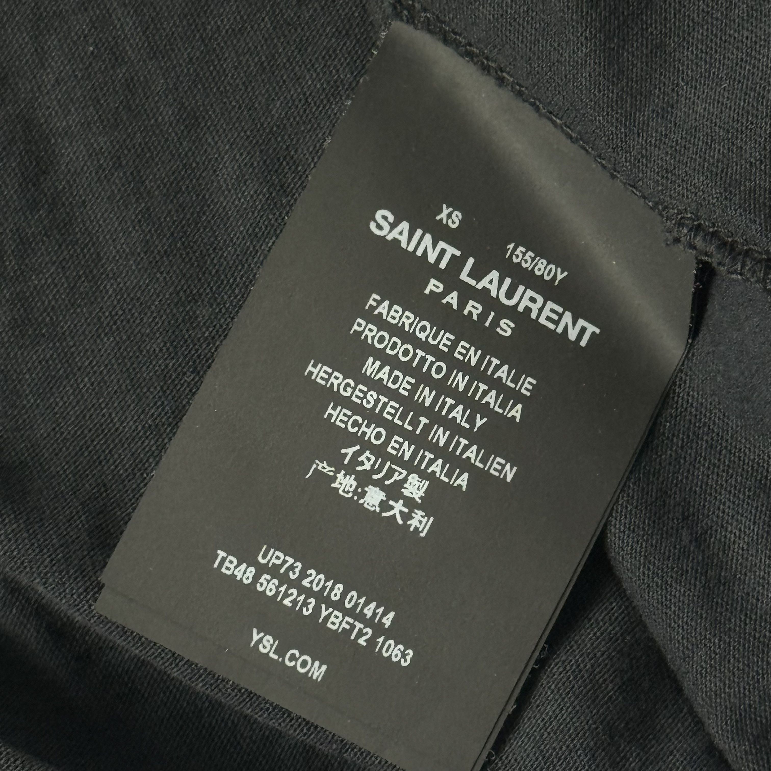 Saint Laurent Paris Destroy Rose Tee Size US XS / EU 42 / 0 - 3 Thumbnail