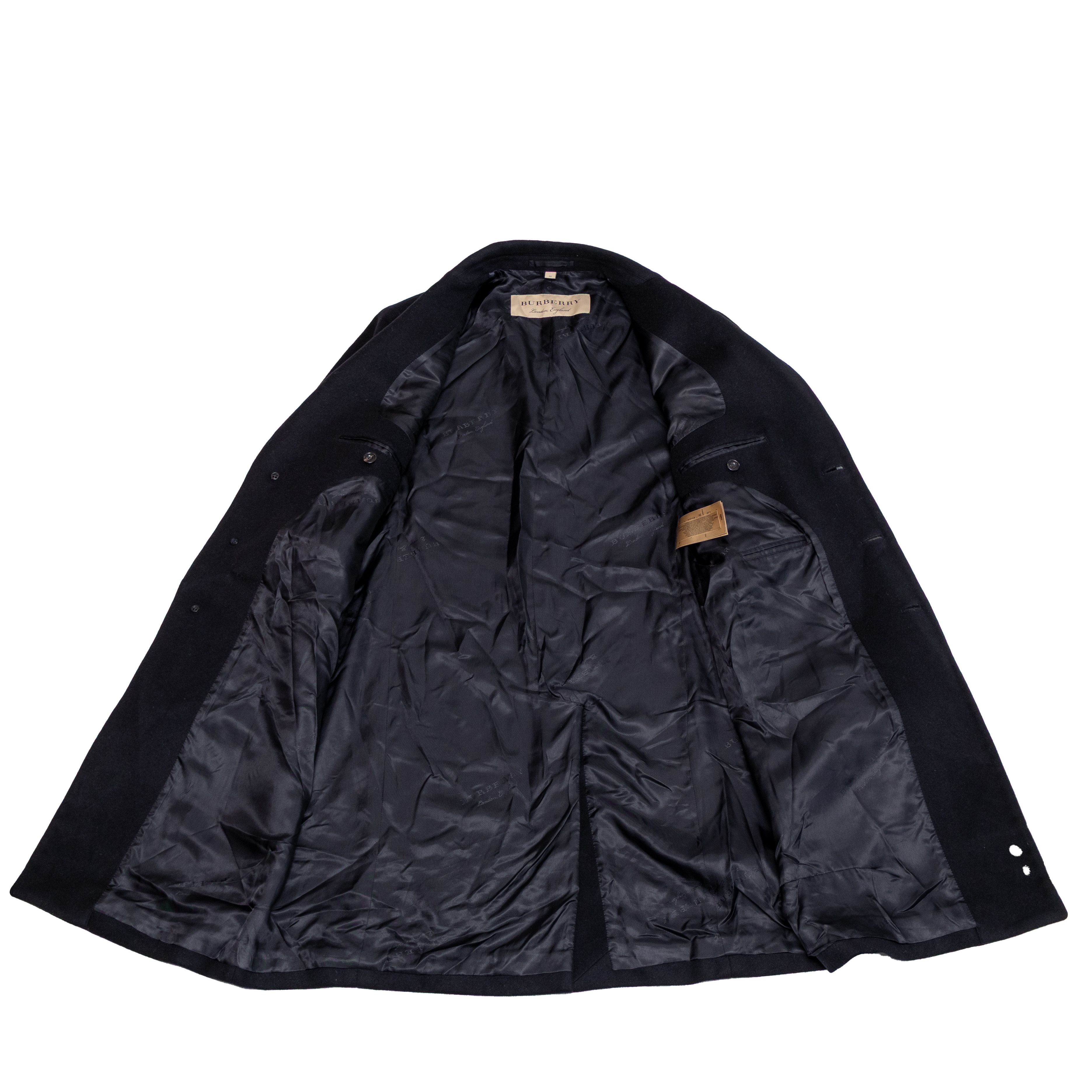 Burberry Burberry London Black Wool Cashmere Overcoat Mens Size 52 Size US L / EU 52-54 / 3 - 3 Thumbnail