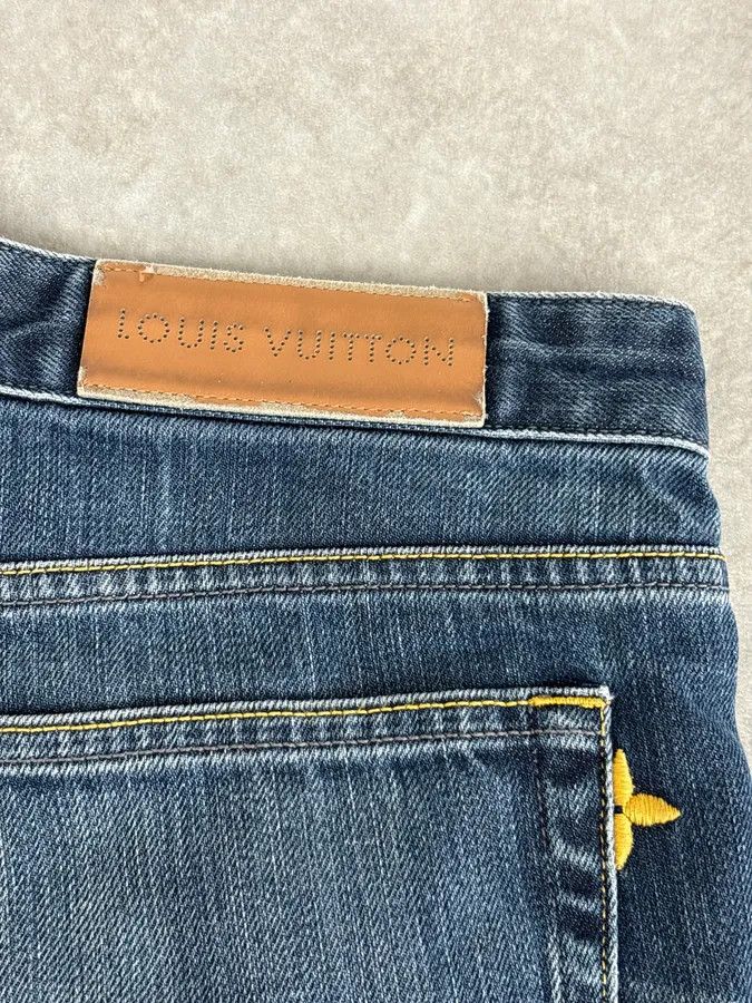 Louis Vuitton Louis Vuitton Blue Denim Straight Leg Jeans Size US 32 / EU 48 - 10 Thumbnail