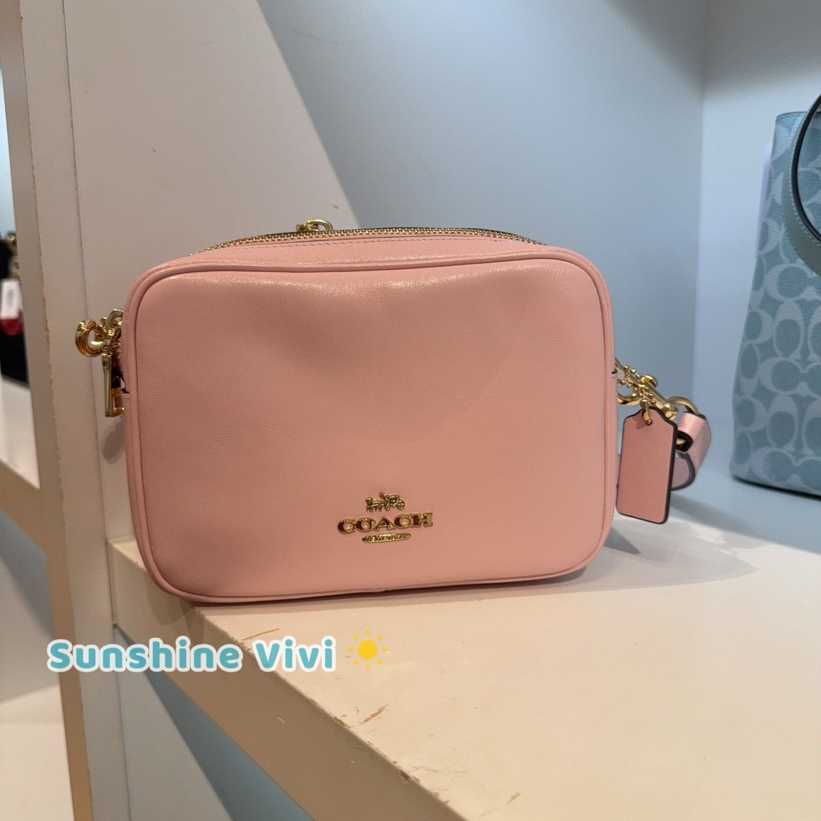 Coach NWT Coach Mini Carey Crossbody Bag CEA02 leather Soft Pink Size ONE SIZE - 1 Thumbnail