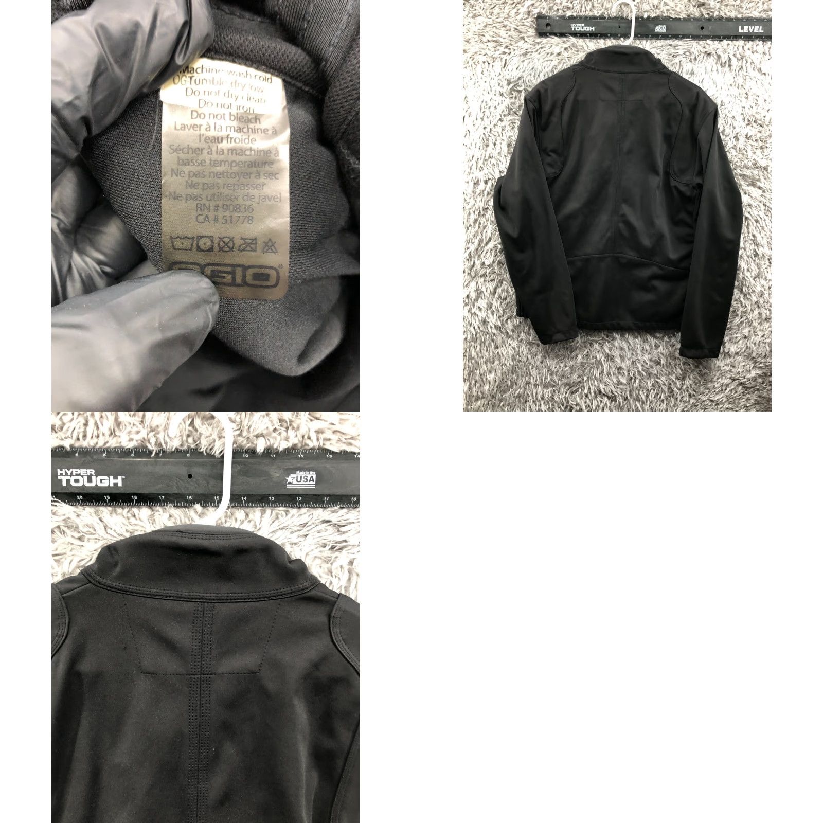 Vintage OGIO Jacket Full Zip Up Mock Neck Long Sleeve Black Soft Shell Men M Regular City Logo Modern Classic Men’s Size M Size US M / EU 48-50 / 2 - 8 Thumbnail
