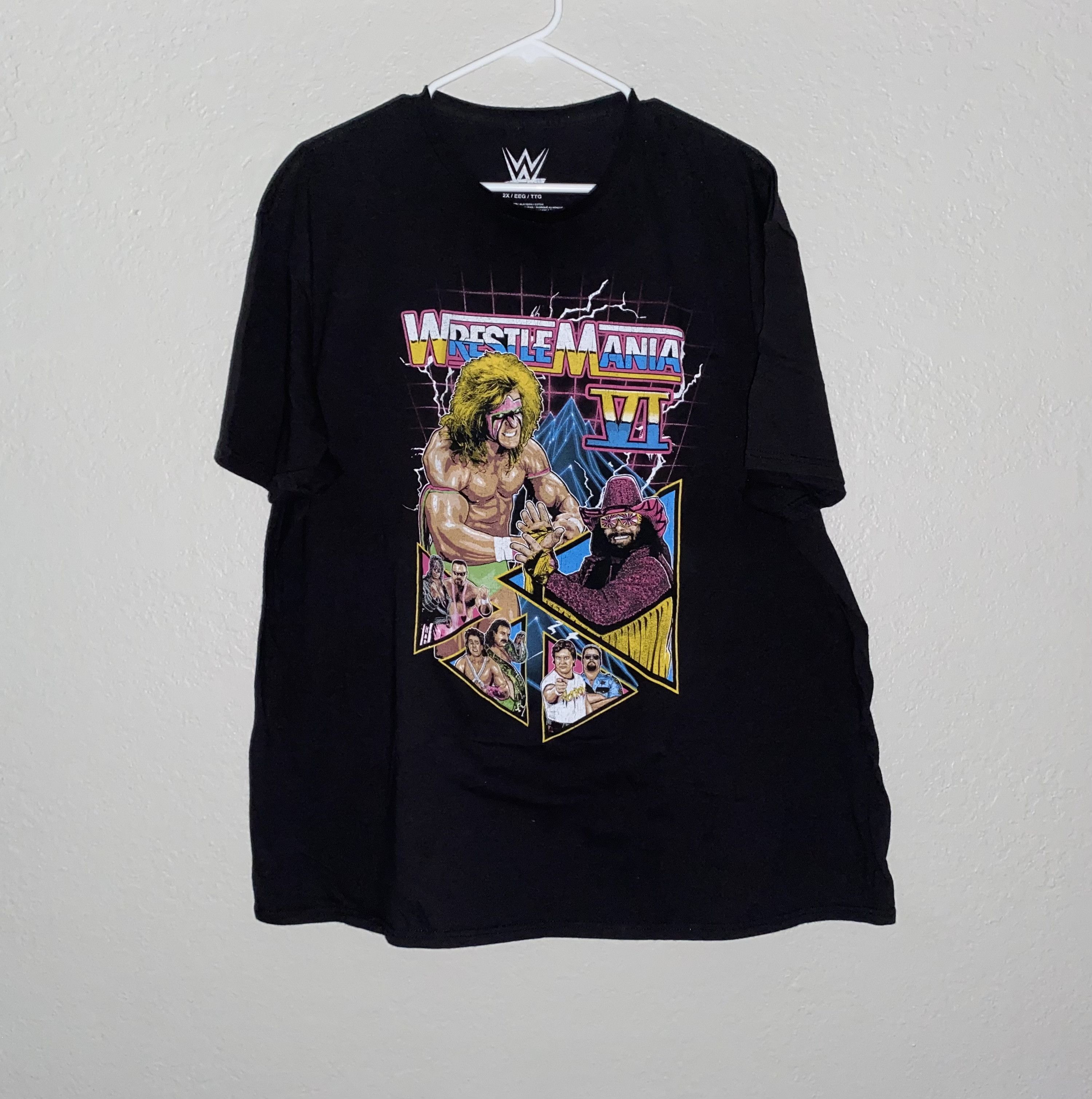 Mad Engine × WWE WWE retro Wrestlemania VI 6 six t shirt 2XL XXL cool 2021 Size US XXL / EU 58 / 5 - 1 Thumbnail