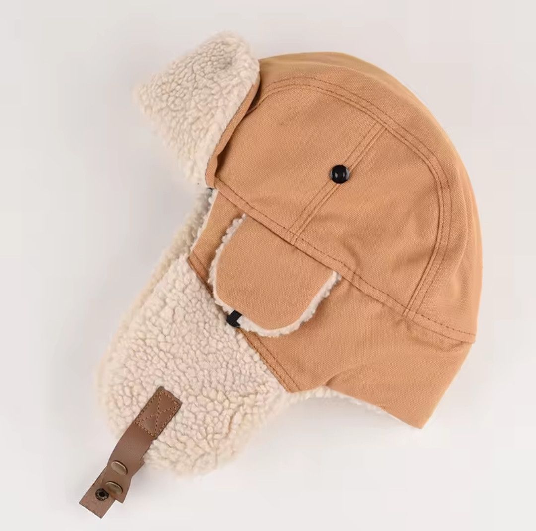Japanese Brand × Vintage Winter Thickened Eye Protection Canvas Hat Size ONE SIZE - 4 Thumbnail