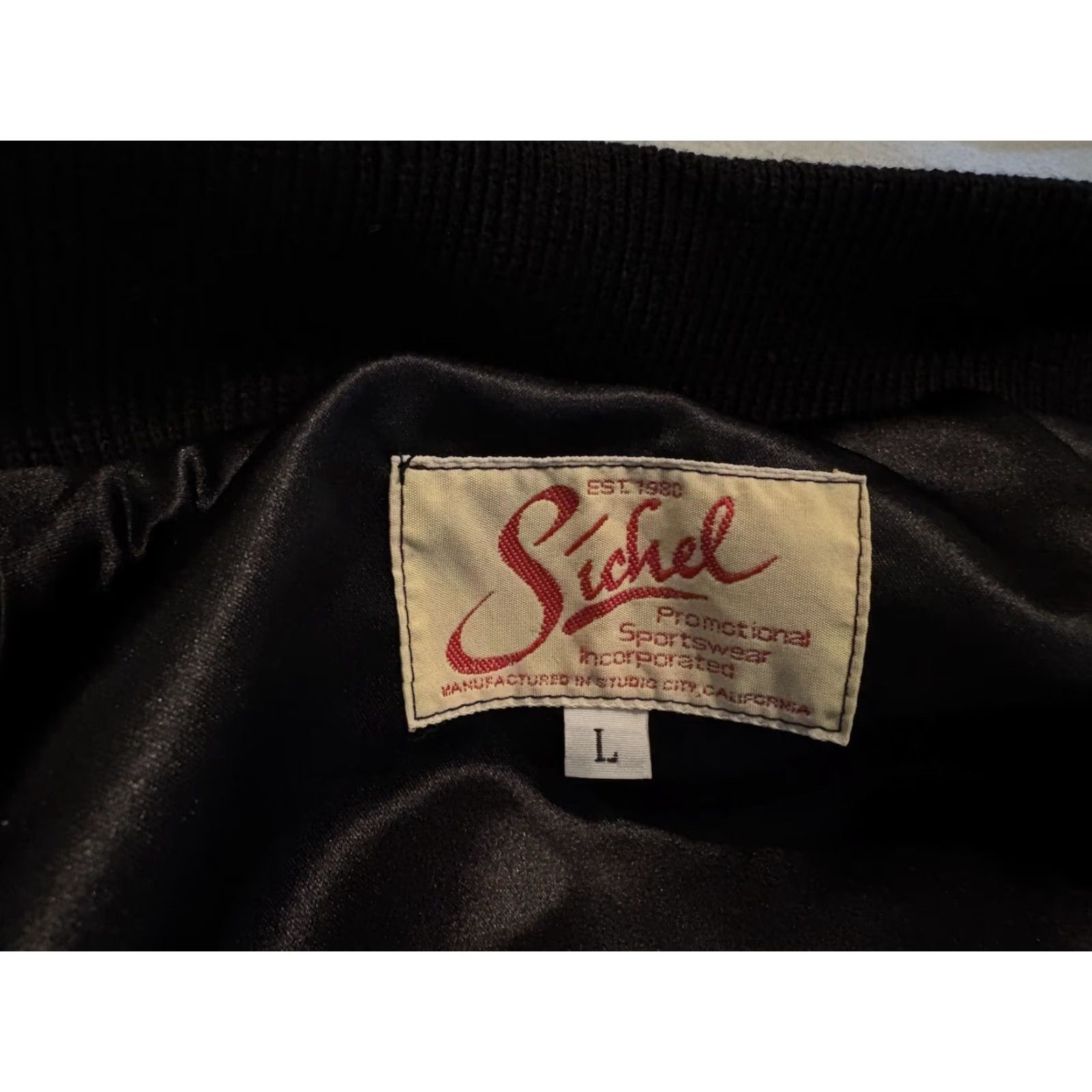 Vintage Sichel Wool Jacket Bomber Jacket Men Black L Luci Cartoon Disenchantment TV Show Rare 90s/2000s Size US L / EU 52-54 / 3 - 5 Thumbnail